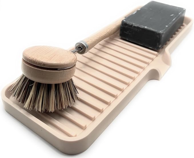 Happitasa Silicone Soap Dish Tray and Sponge Holder - Image 3