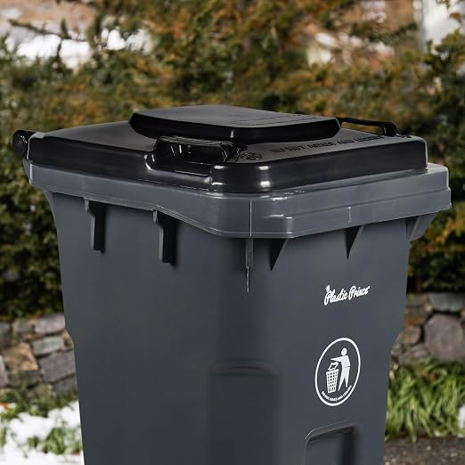 32 Gallon Trash Can Lid Outdoor Trash Can - Image 6