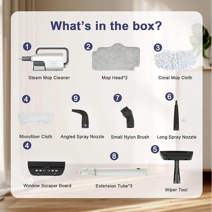 Steam Cleaner, 6 in1 Rotated Steam Mop Cleaner - Image 8