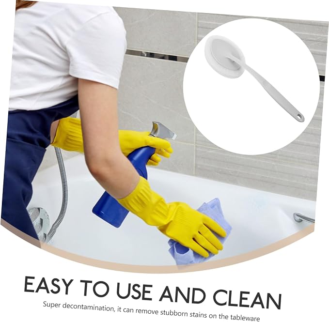 Sponge Brush Cleaning Tool for Bathroom Kitchen Durable Descaling Scrubber - Image 7