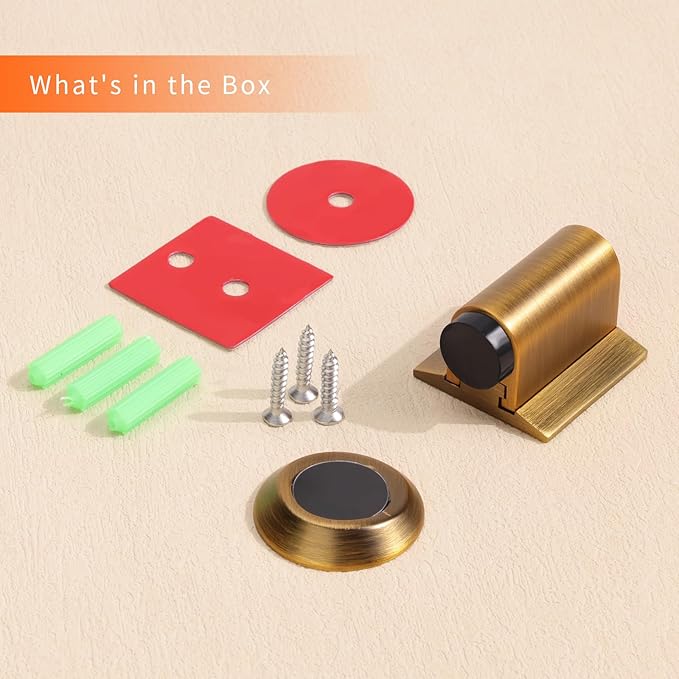 Bak Bo Magnetic Door Stoppers 1 Pack Bottom of Door Holder Keep Door Open No - Image 5