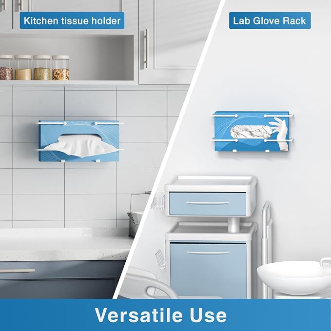 niffgaff Glove Box Dispenser Wall Mount: White Glove Holder Organizer - Image 3