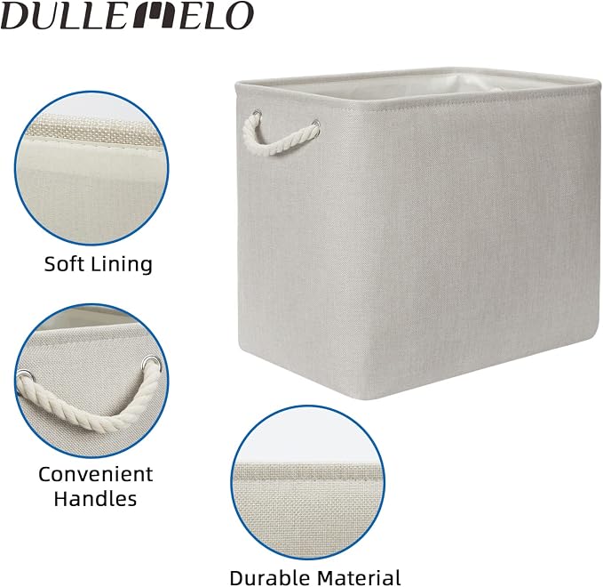 DULLEMELO 2-Pack Large Storage Baskets - Image 4