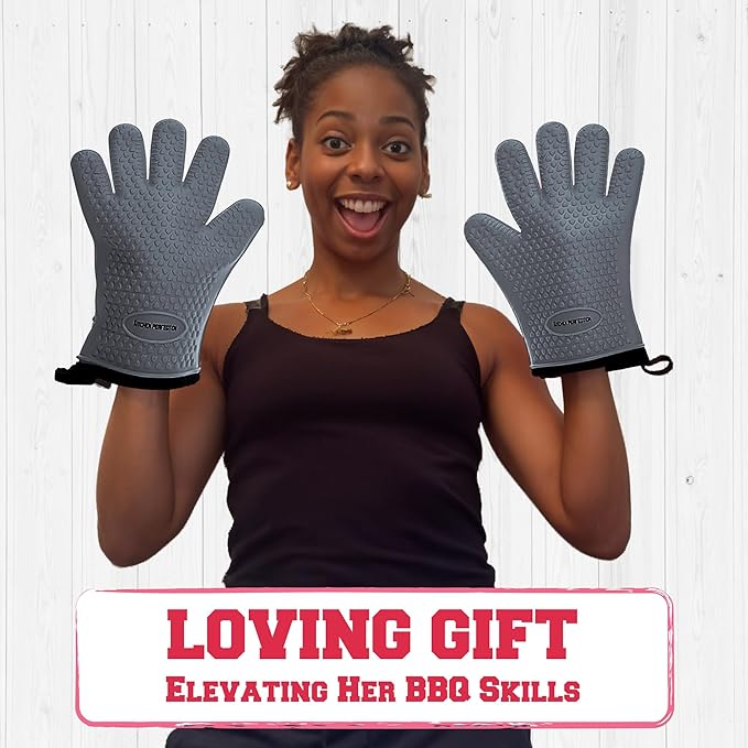 KITCHEN PERFECTION Silicone Smoker Oven Gloves - Image 8