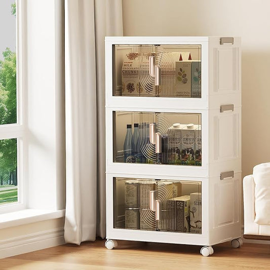 Elegant 3 Tiers Stackable Storage Bins by FeouBlf