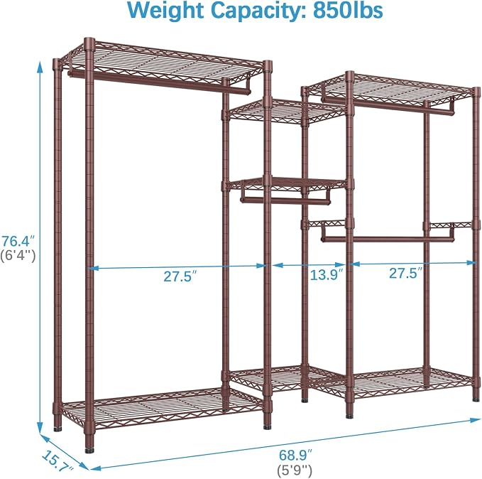 VIPEK Classic V6 Wire Garment Rack Heavy Duty Clothes Rack - Image 4