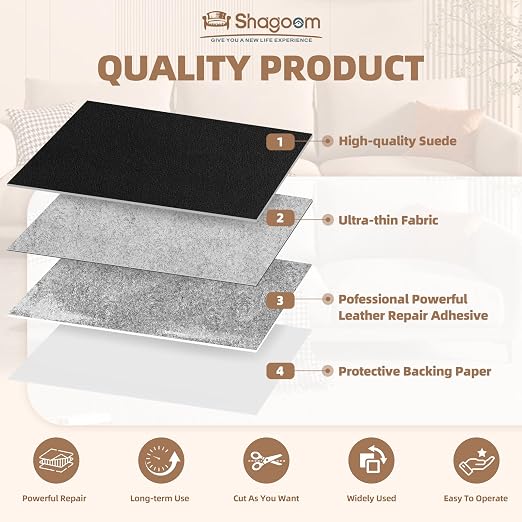 Suede Repair Patch, 17X158 Inch Fabric Large Repair Tape, Self-Adhesive Patches - Image 7