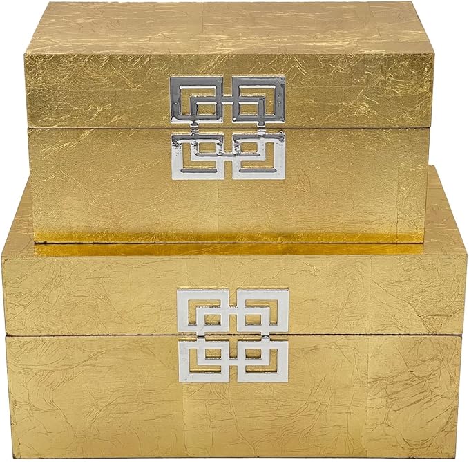 Galt International Storage Box Set Decorative Storage Box w/Hinged Lid Classic - Image 2
