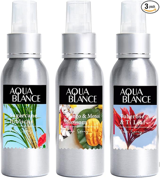 Fragrant Room Spray, Hawaiian Luau, 3 x 3.4 fl oz, Air Fresheners Odor by AQUABLANCE
