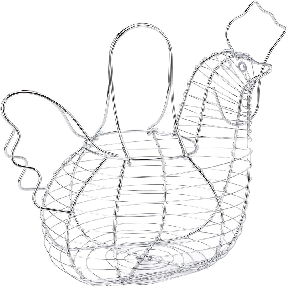 Chicken Shaped Egg Basket Fruit Storage Wire Basket for Home Kicthen