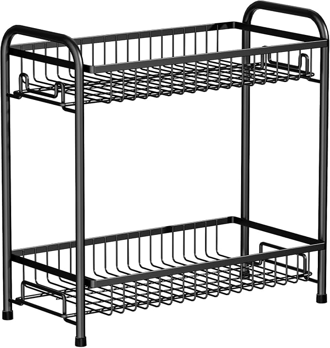 Spice Rack for Countertop, 2-Tier Standing Sturdy Metal Seasoning Organizer - Image 9