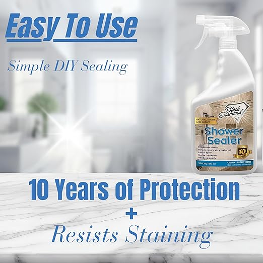Natural Stone and Grout Penetrating Shower Sealer. Marble, Granite Travertine - Image 3
