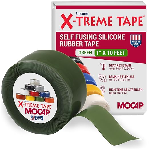 X-Treme Tape MOCAP Heavy Duty Electrical Tape, Self-Fusing Silicone Rubber by MOCAP