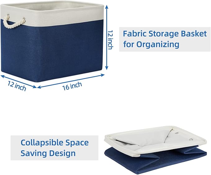 Temary Storage Baskets for Shelves, Decorative Basket - Image 7