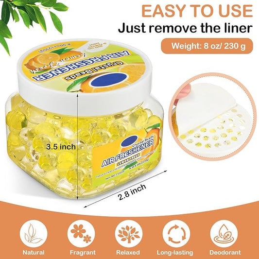 6 Pcs Air Freshener Gel Beads Bulk Odor Eliminator Beads Odor Removing Gel - Image 2