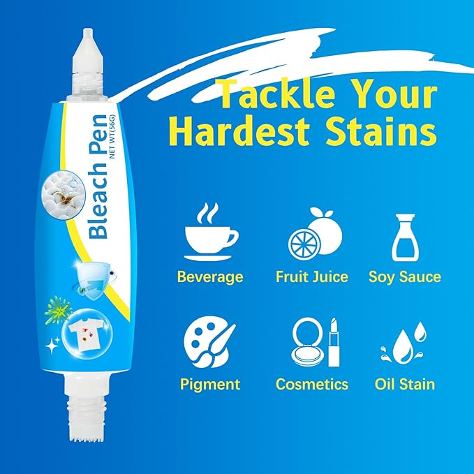 Bleach Pen，Bleach gel for Clothing, Portable bleach pen，More effective stain - Image 2