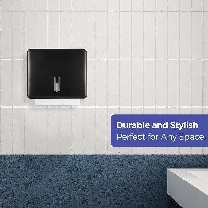 Multifold Paper Towel Dispenser Wall Mount – Large Capacity C-Fold, and Folded - Image 6