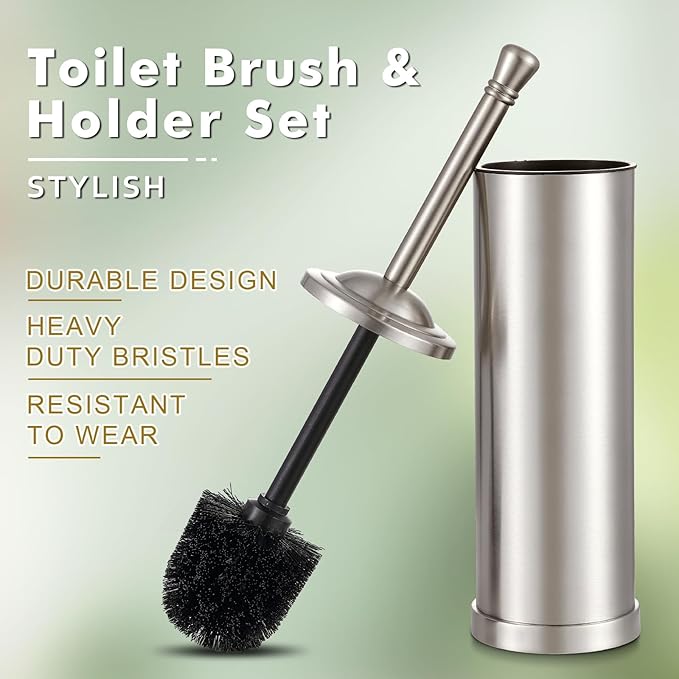 Stainless Steel 304 Toilet Brush and Holder, Toilet Bowl Brush - Image 5