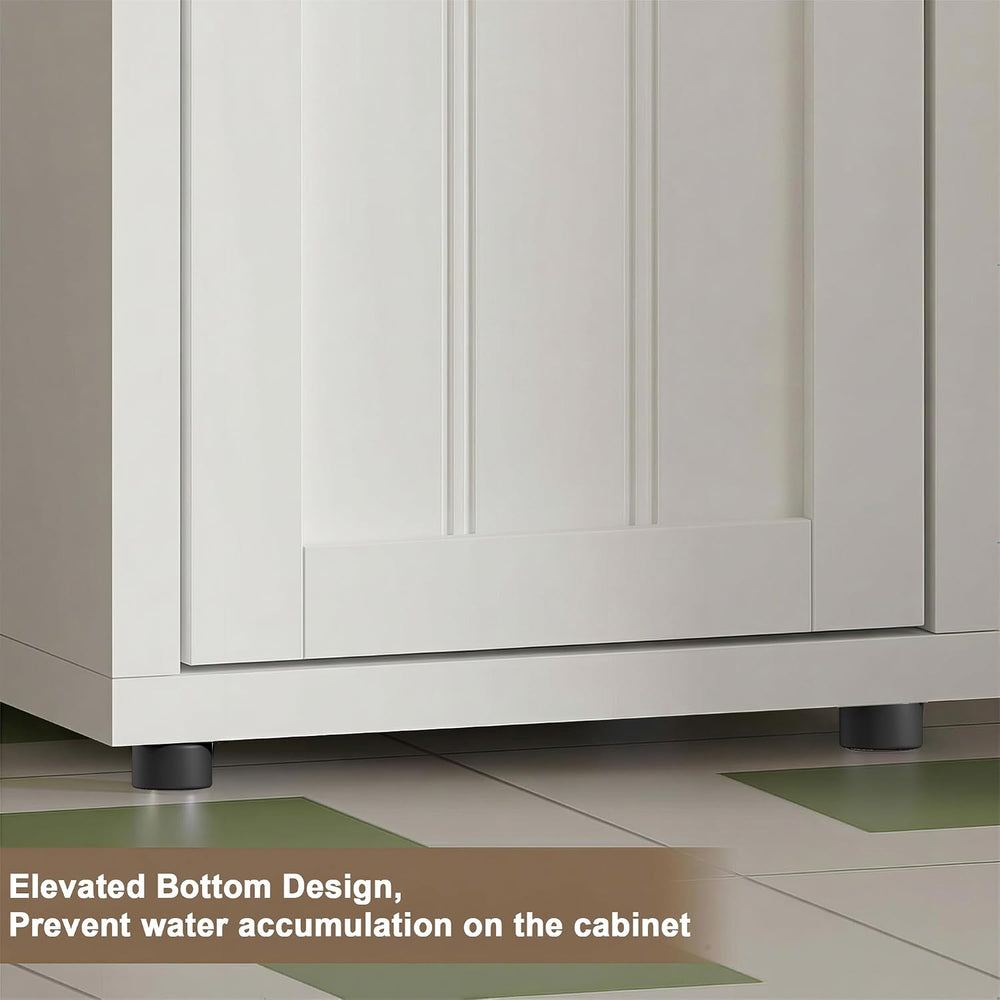 ChooChoo Narrow Bathroom Storage Cabinet with Adjustable Shelves and Drawer