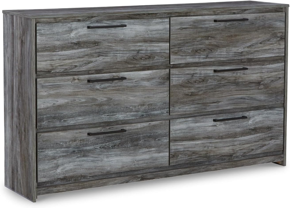 Signature Design by Ashley Baystorm 6 Drawer Bedroom Dresser, Smoky Gray
