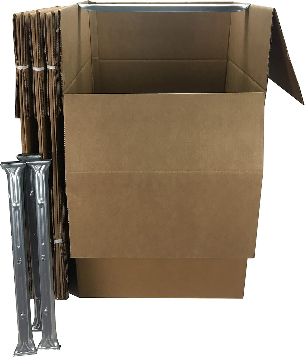 Moving Boxes Bundle, 6 Large Boxes for Moving, Packing and Storage, Brown Cor...