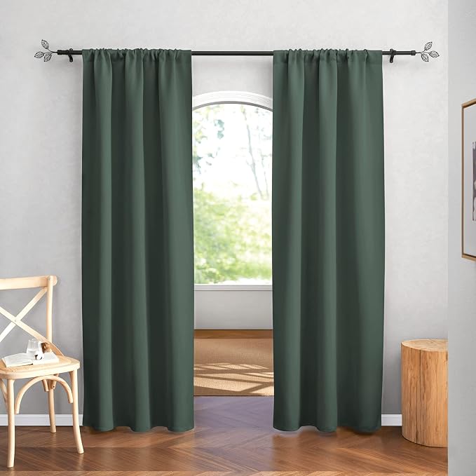 RYB HOME Room Darkening Curtains 84 inches Length 2 Panels Set, Privacy Assured - Image 2