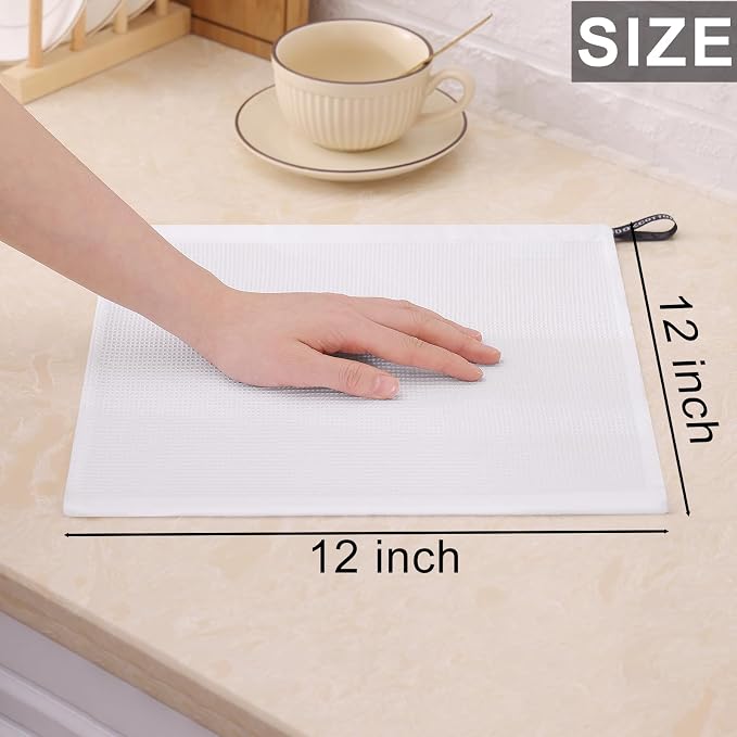 Homaxy 100% Cotton Waffle Weave Dish Cloths - Image 6