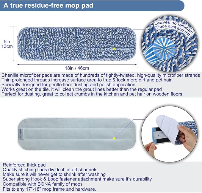 Replacement Microfiber Floor Cleaning Pads - Image 2