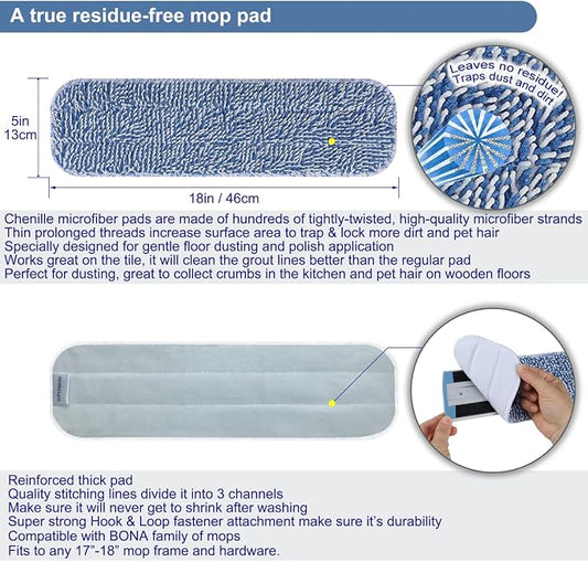 Replacement Microfiber Floor Cleaning Pads - Image 2