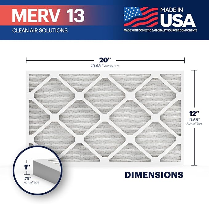 BNX TruFilter 12x20x1 Air Filter MERV 13 - Image 2