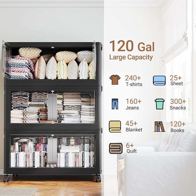 BROVIEW 480QT Stackable Storage Bins - Image 8