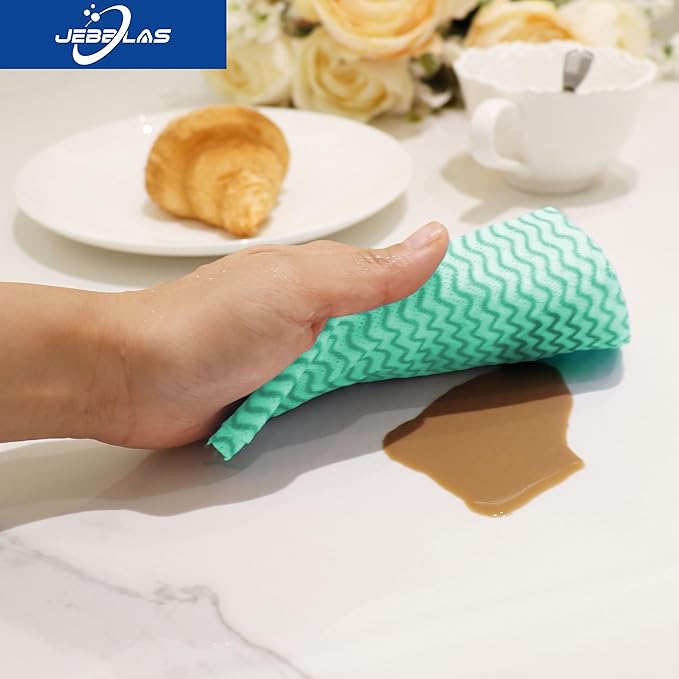 JEBBLAS Handi Wipes Reusable Cloths Dry Cleaning Cloths Dish Towel Kitchen - Image 8