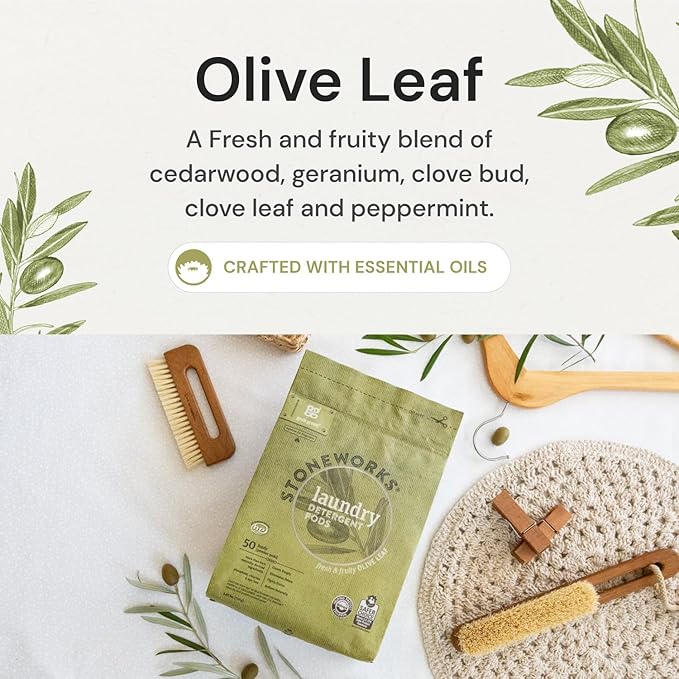 Grab Green Stoneworks Laundry Detergent Pods and Dryer Sheet Bundle, Olive Leaf - Image 8