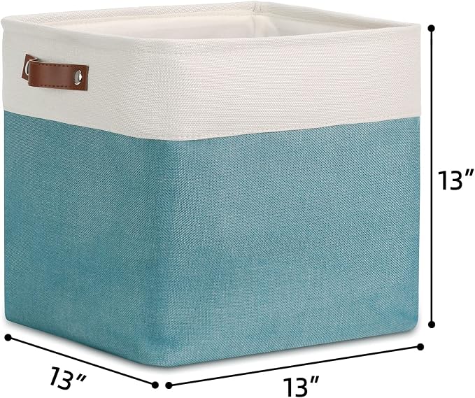 DULLEMELO Cube Basket for Storage, Collapsible Fabric Cube for Organizing - Image 2