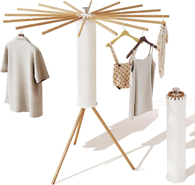 Clothes Drying Rack Tripod, Drying Rack Clothing, Laundry Drying Rack, Floor - Image 7