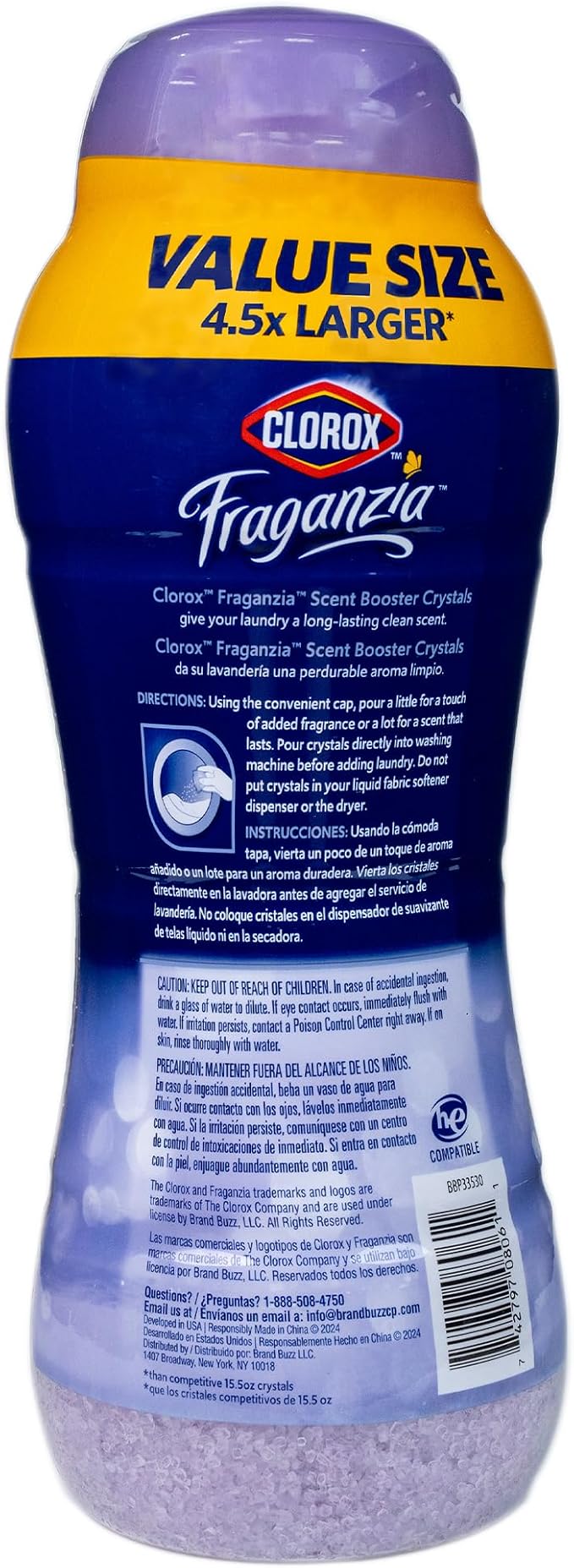 Clorox Fraganzia Laundry Scent Booster Crystals in Dreamy Jasmine Scent - Image 2