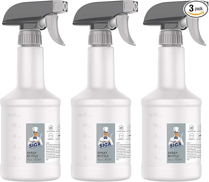 MR.SIGA 16 oz Empty Plastic Spray Bottles by MRSIGA