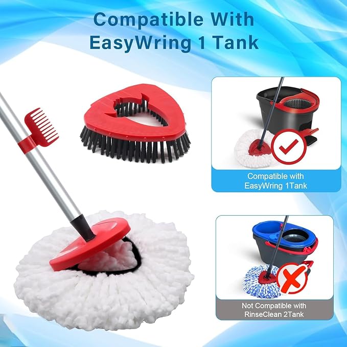 2 Pack Spin Mop Heads Replacement Compatible - Image 2