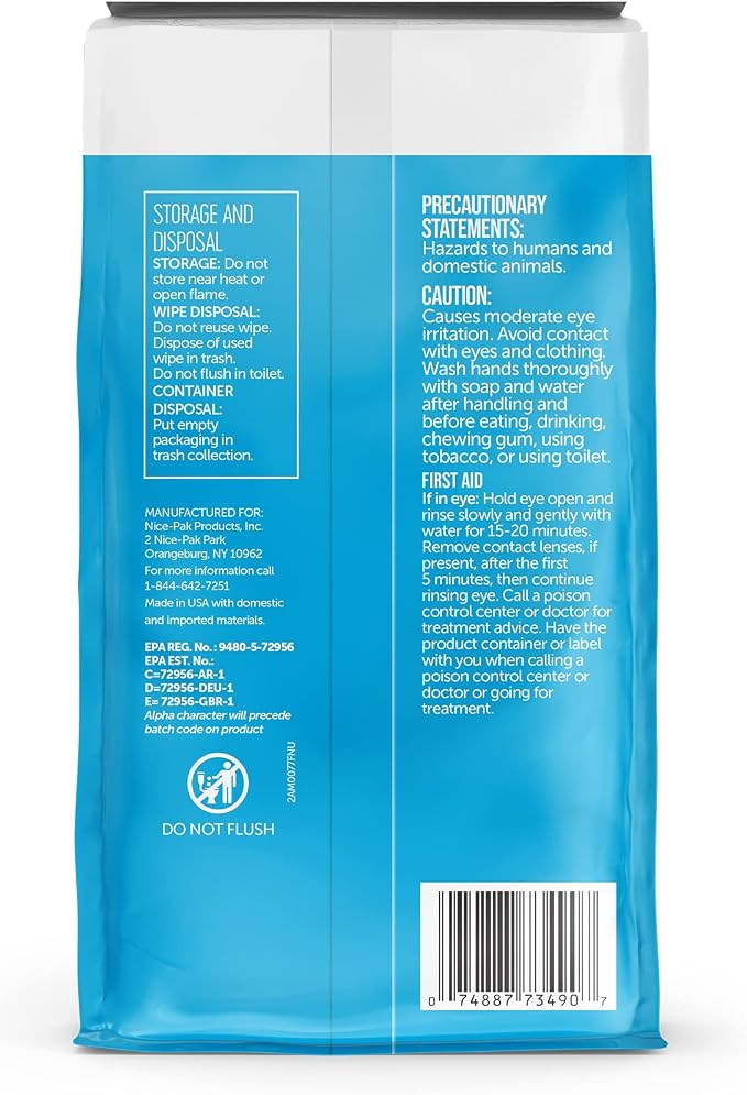 Nice 'N Clean Disinfecting Surface Wipes 304ct | Cleans & Disinfects Home & - Image 10