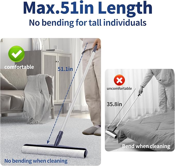 13.8in Large Size Floor Lint Rollers - Image 5