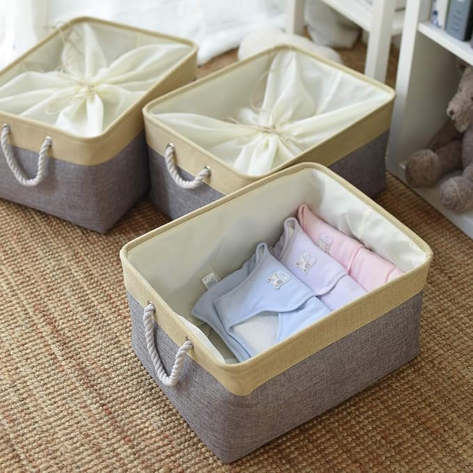 TheWarmHome Storage Baskets for Organizing, Extra Large-3Pack, 17.7L×13.8W×9.8H - Image 5