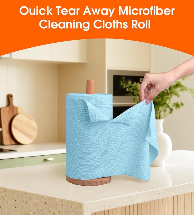 Roll of Microfiber Cleaning Cloth –100 Pack, Tear Away Microfiber Towels - Image 5