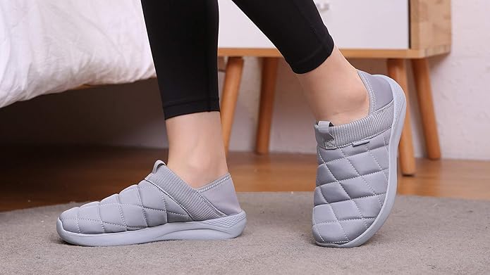 KUBUA Slippers for Men and Womens Indoor House Shoes Plush Slip on Outdoor - Image 6