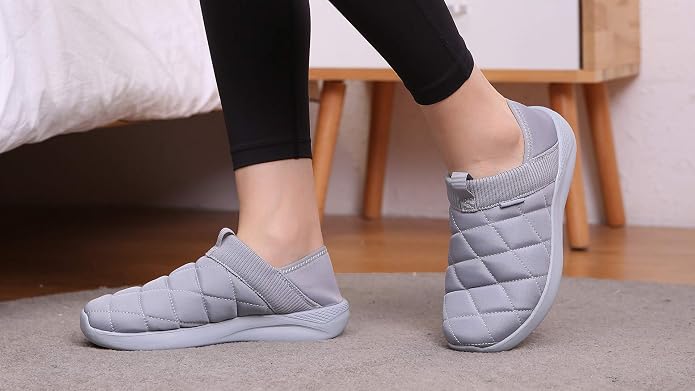 KUBUA Slippers for Men and Womens Indoor House Shoes Plush Slip on Outdoor - Image 6