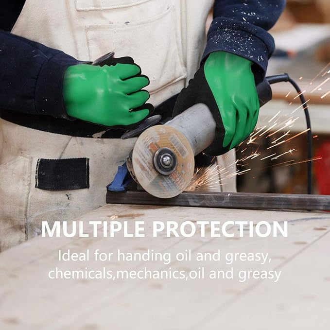Nitrile Coating Chemical Resistant Gloves 1Pair - Image 6