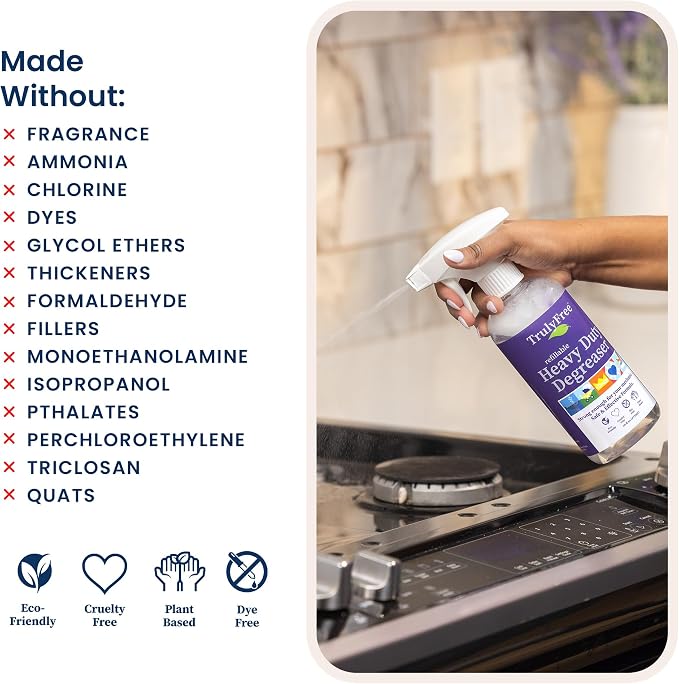 Truly Free Heavy Duty Degreaser- Grease Remover & Grime Cleaner - Image 5