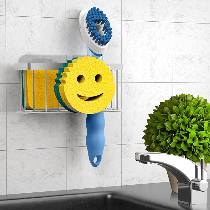 Sponge Holder Smiley Face, Sink Caddy, Sink Organizer Sponge Holder - Image 6