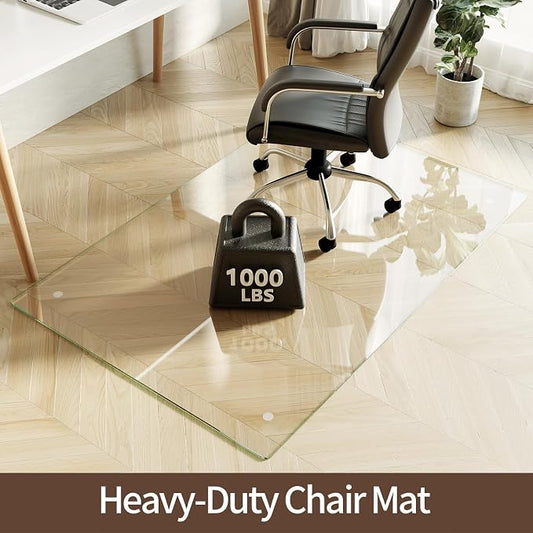 Koonmi Tempered Glass Chair Mat 40"x60" - Image 2