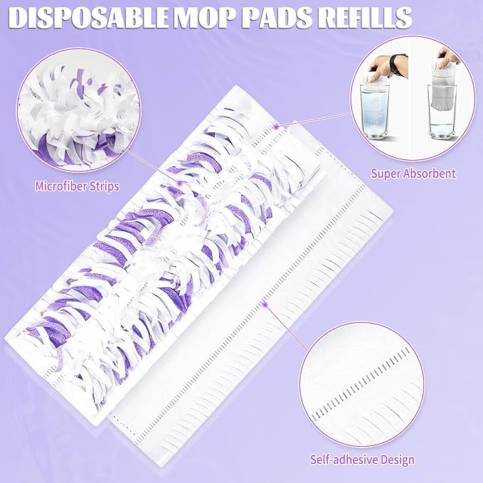 25 Pack Disposable Mop Pads for Swiffer Power Mop Pads, Replacement for Swiffer - Image 3