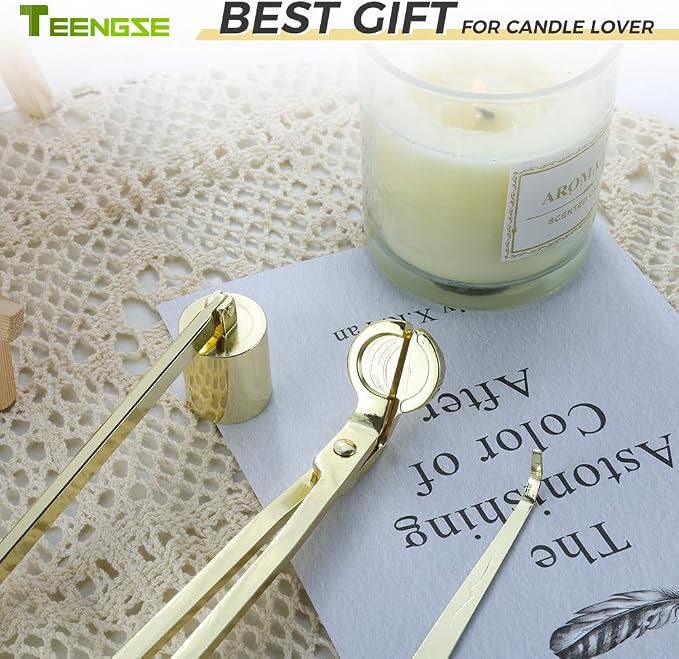 3 in 1 Candle Accessory Set, Candle Wick Trimmer, Candle Wick Snuffer, Candle - Image 5